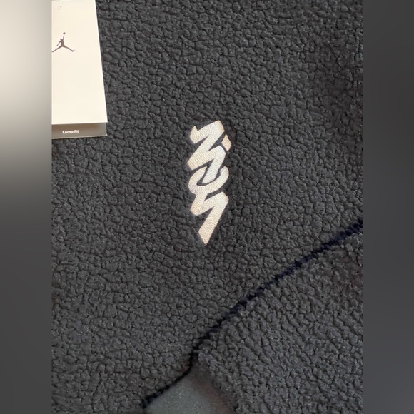 Jordan Zion Williamson Sherpa Fleece Button Up Jacket Mens Size XL DX0665-010 - Picture 2 of 11